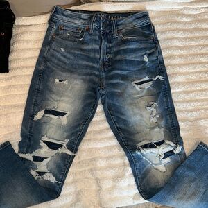 American Eagle Distressed Blue Jeans